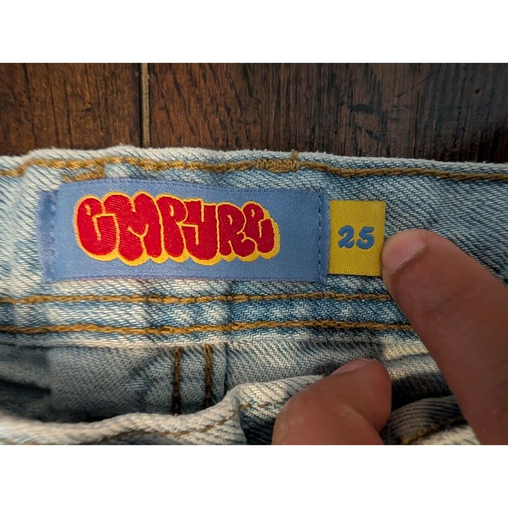 EMPYRE Skater Jeans 25 Light Wash Loose Fit Baggy Denim Y2K Streetwear Mens - Picture 8 of 12